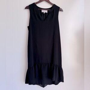 Charles Henry Black Dress Women’s medium sleeveless flare tier lined shift guest
